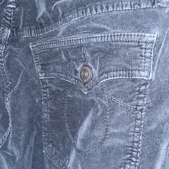 True Religion Halle with Flaps Corduroy 30 Black - Picture 11 of 15